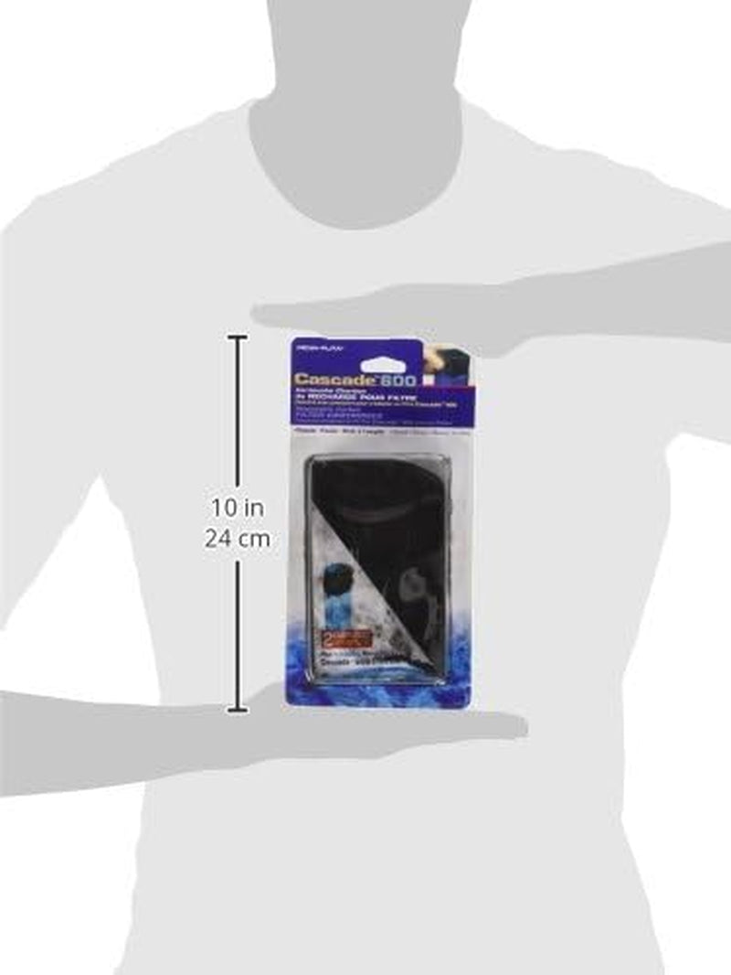 Cascade 600 Filter Replacement Carbon Cartridges (2 Pack) – Provides Chemical Filtration for Freshwater and Saltwater Aquariums